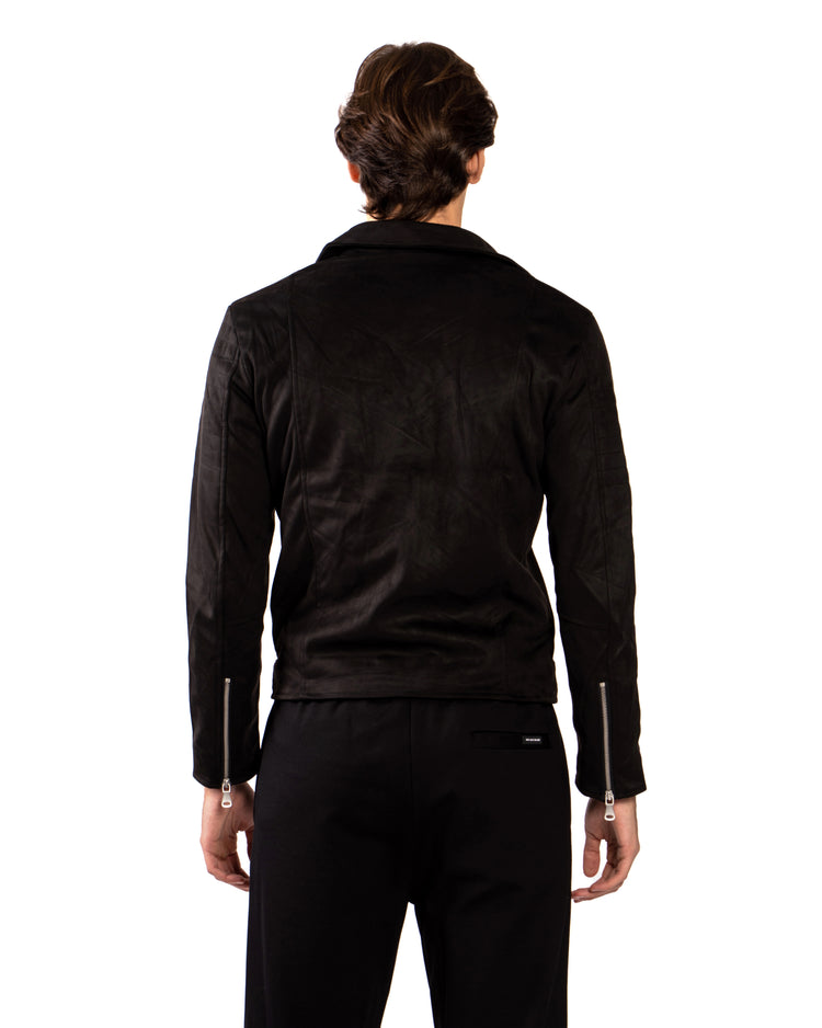 Why not brand Chiodo in camoscio con zip Vendita