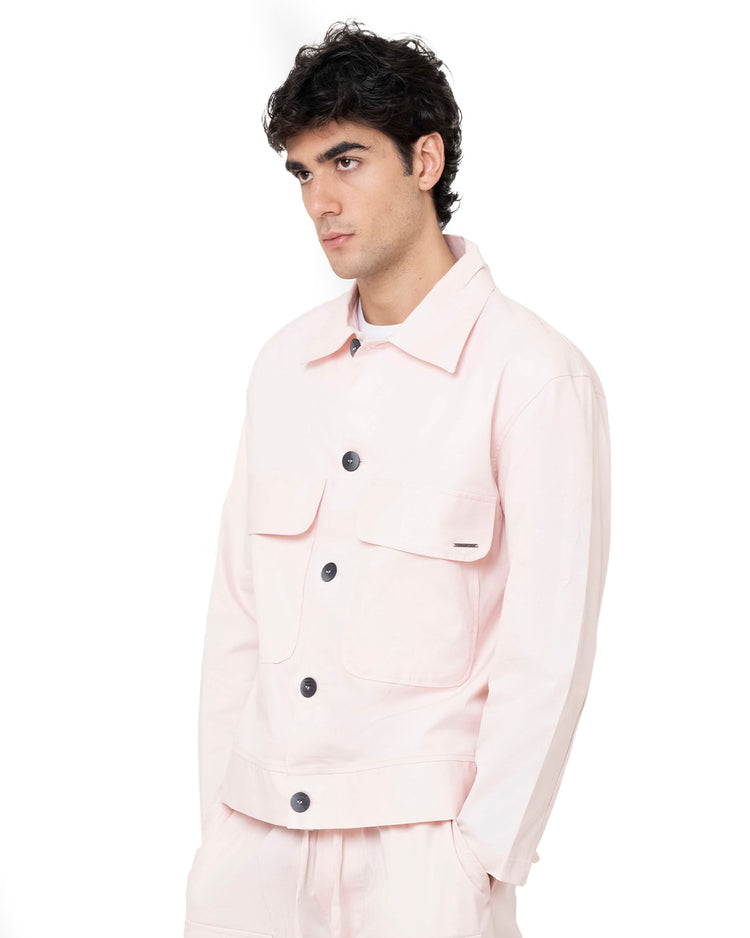 Why not brand Giacca Camicia Manica Lunga con Taschini Bottoni Consegna Veloce