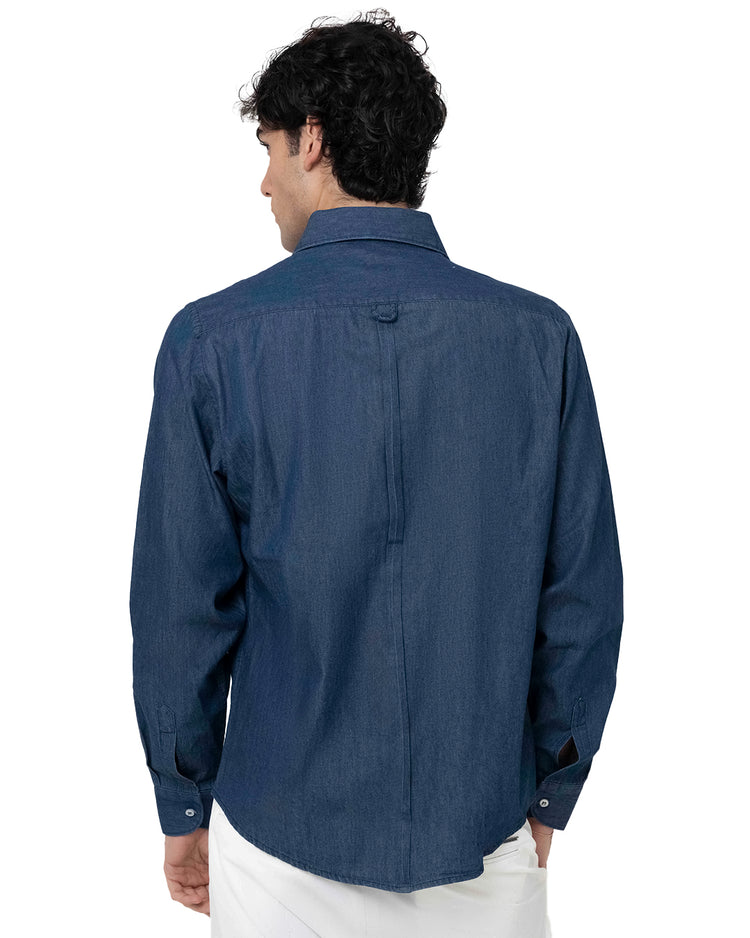 Why not brand Camicia Effetto Denim Chambrè Prezzo Ridotto