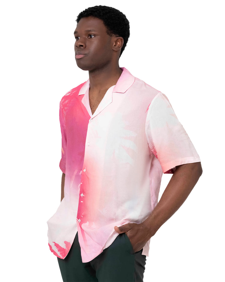 Why not brand Camicia Manica Corta Bicolore con Colletto Bowling Qualità Garantita