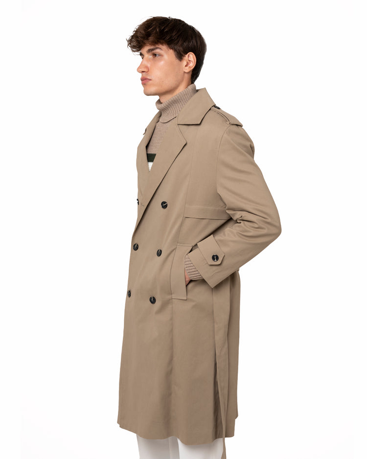 Why not brand Trench over con cintura In Vendita