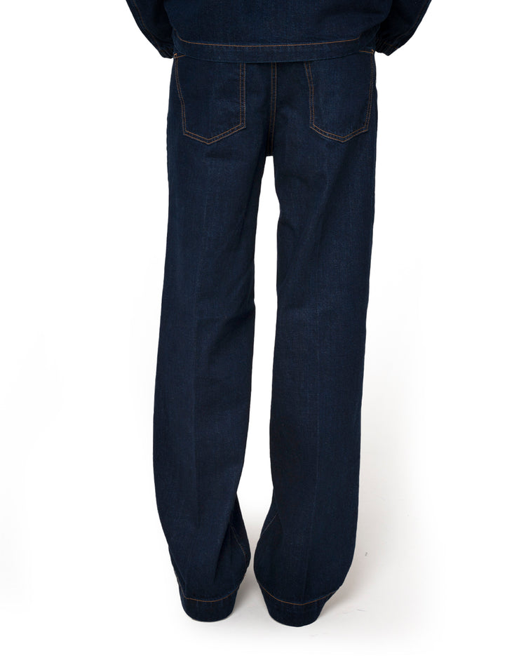 Why not brand Pantalone in denim blu wash In Saldo
