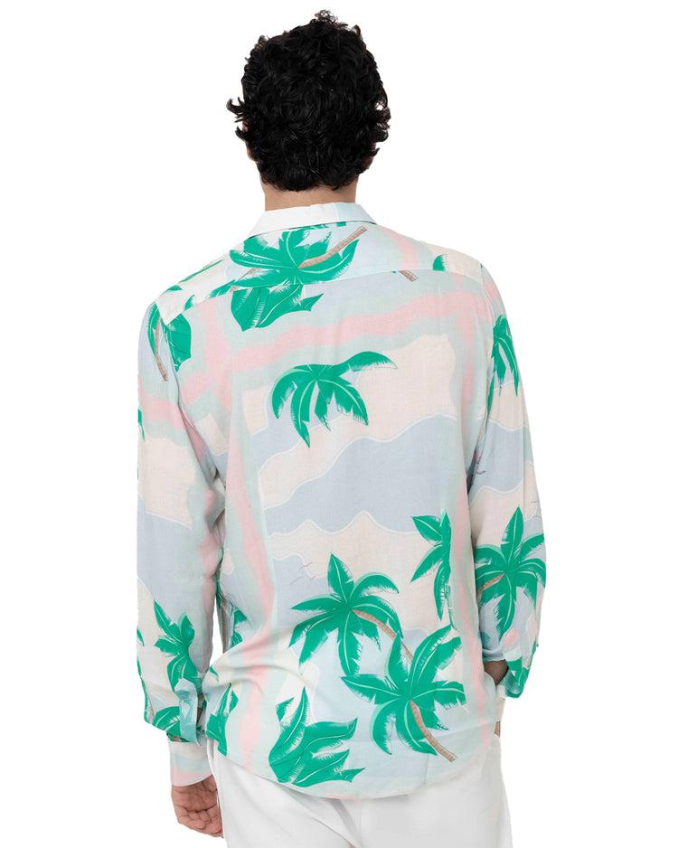 Why not brand Camicia Manica Lunga con Palme 2025