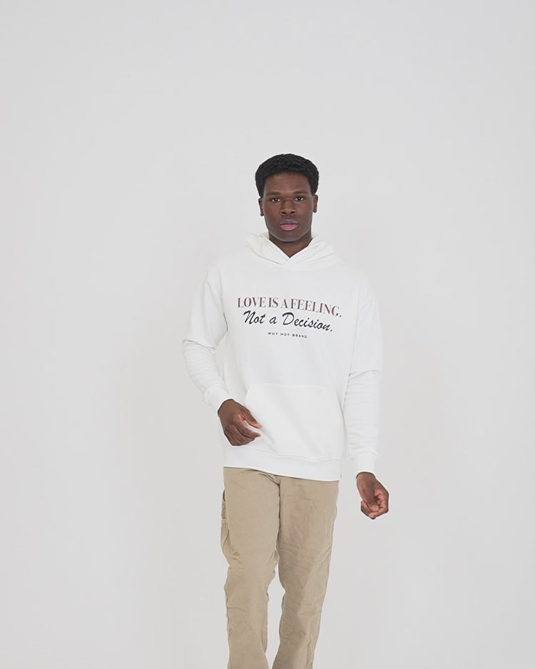 Why not brand Hoodie con Stampa Love is a Feeling Promozione Limitata