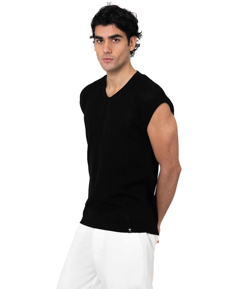 Why not brand Maglia Smanicato con Scollo a V Sottocosto