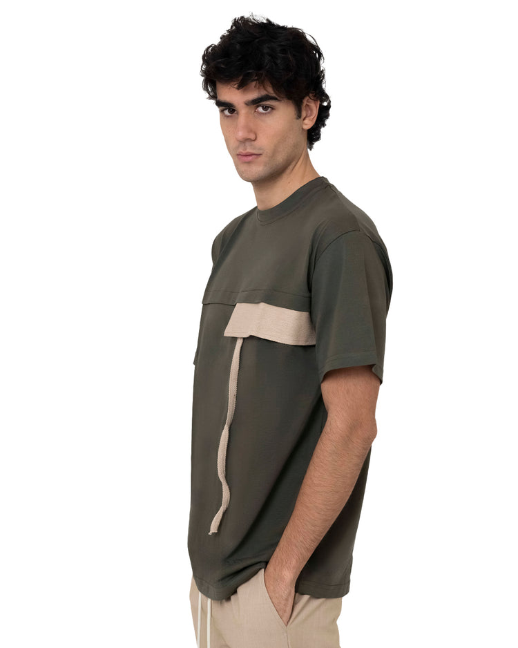 Why not brand T-Shirt Girocollo con Applicazione Sfilacciata Convenienza
