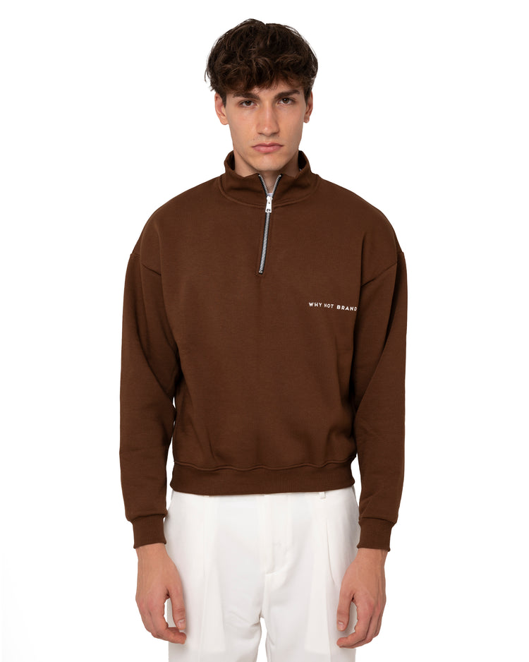 Why not brand Felpa mezzocollo con Zip Novità