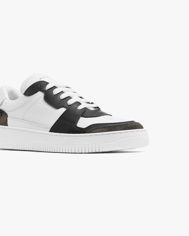 Why not brand Scarpa in pelle con dettaglio in camoscio In Linea