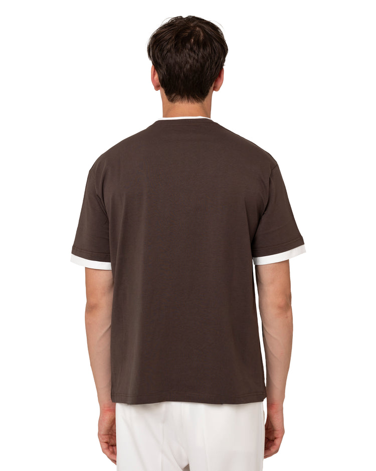 Why not brand T-shirt girocollo con bordini a contrasto Novità