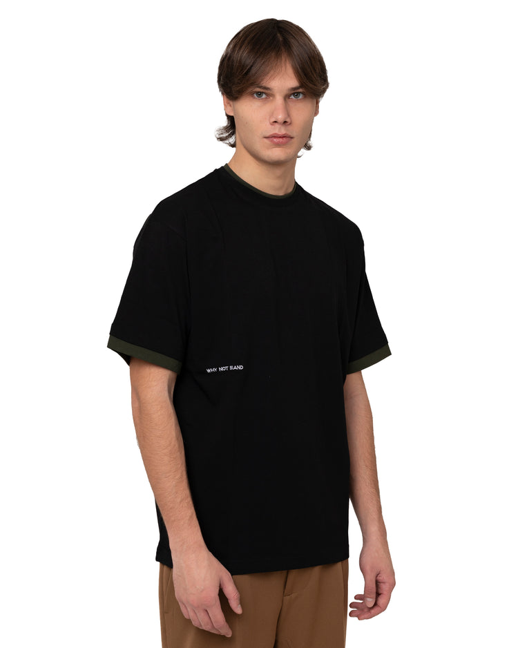 Why not brand T-shirt girocollo con bordini a contrasto Novità