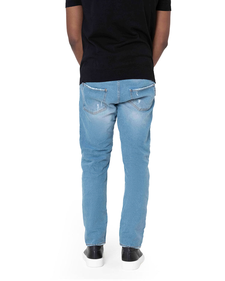 Why not brand Jeans Tela Fissa con Abrasioni e Vestibilità Slim Negozio