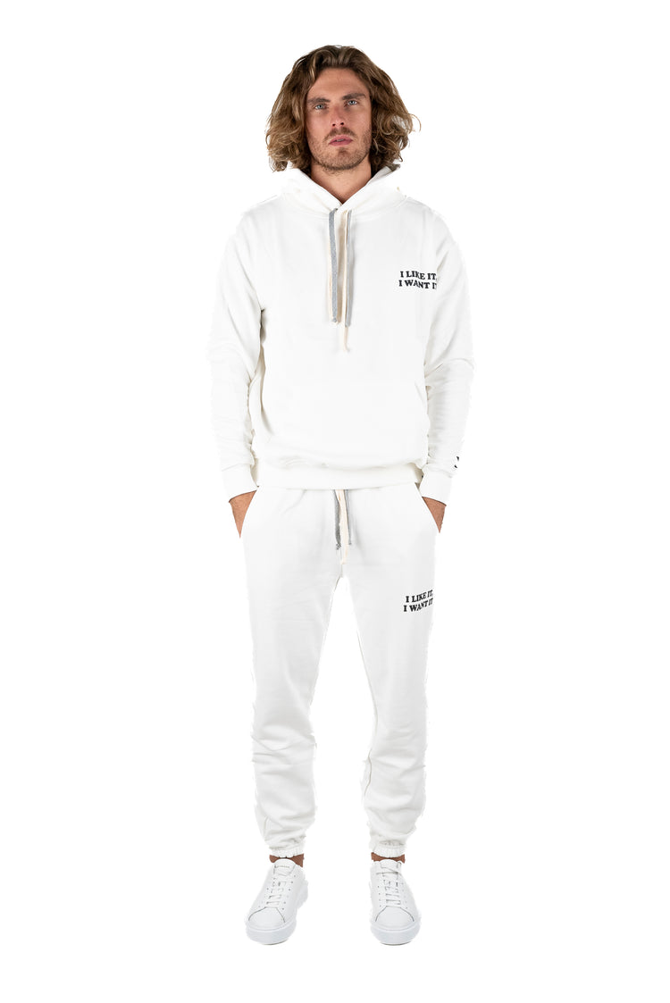 Why not brand Felpa con cappuccio I Like It. I Want It Sconto