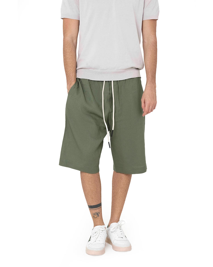 Why not brand Short in Lino Comfort con Laccio Offerta esclusiva