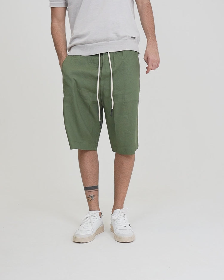 Why not brand Short in Lino Comfort con Laccio Offerta esclusiva