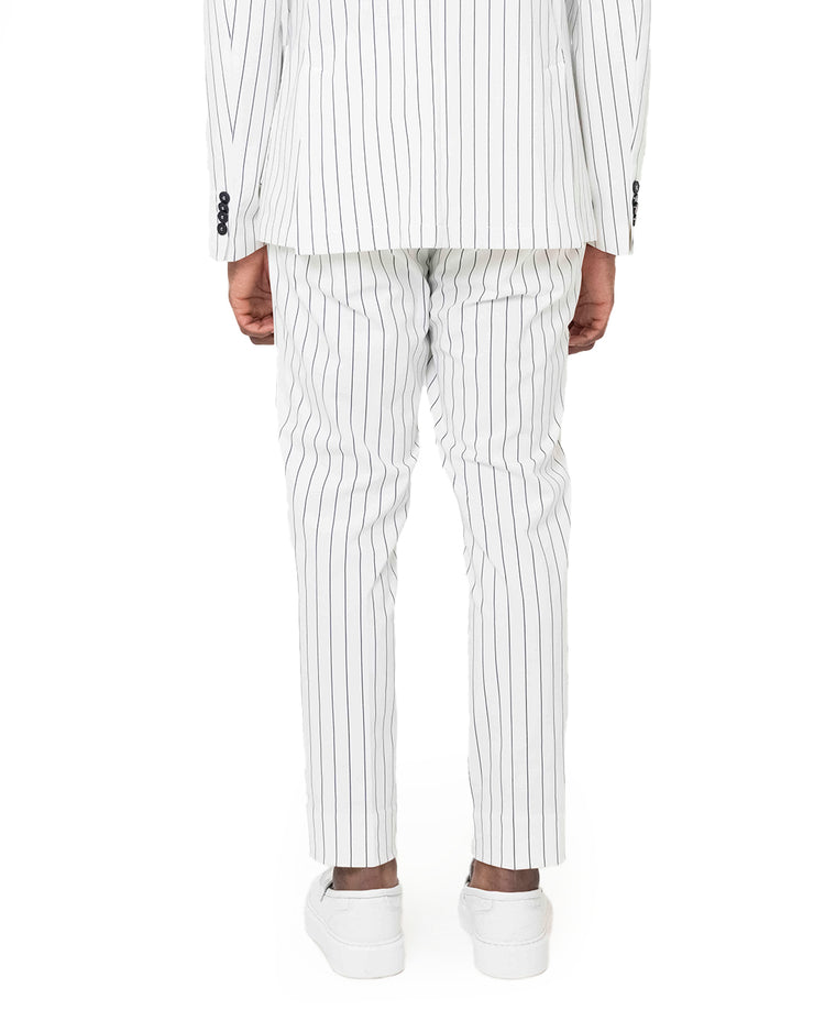 Why not brand Pantalone Gessato con Tasche a Filo Pezzi Unici