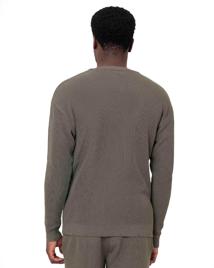 Why not brand Maglia a Maniche Lunghe e Scollo v a Costine Prezzo Ridotto