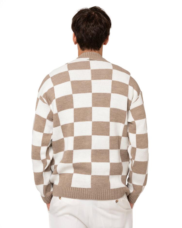 Why not brand Cardigan con fantasia quadri Nuova