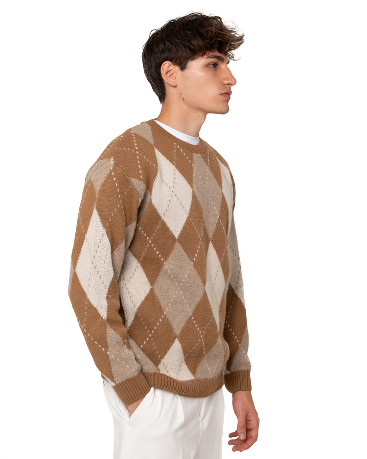 Why not brand Maglione girocollo con rombi Moda
