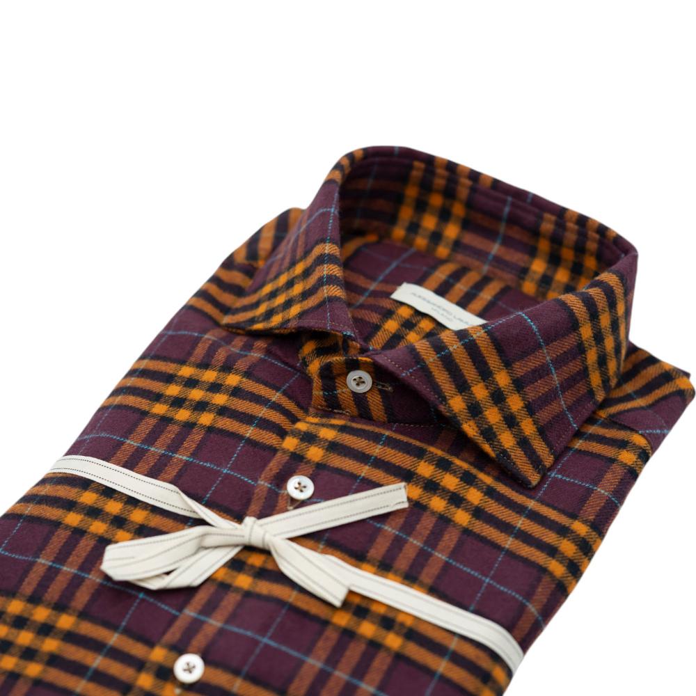 Alessandro Lamura Camicia in Flanella a Quadri Sconto