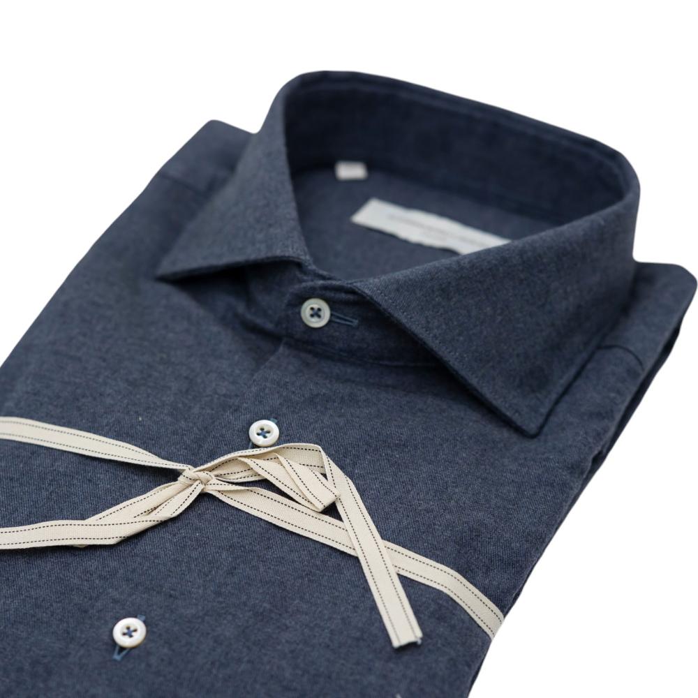 Alessandro Lamura Camicia tinta unita grigio antracite Negozio