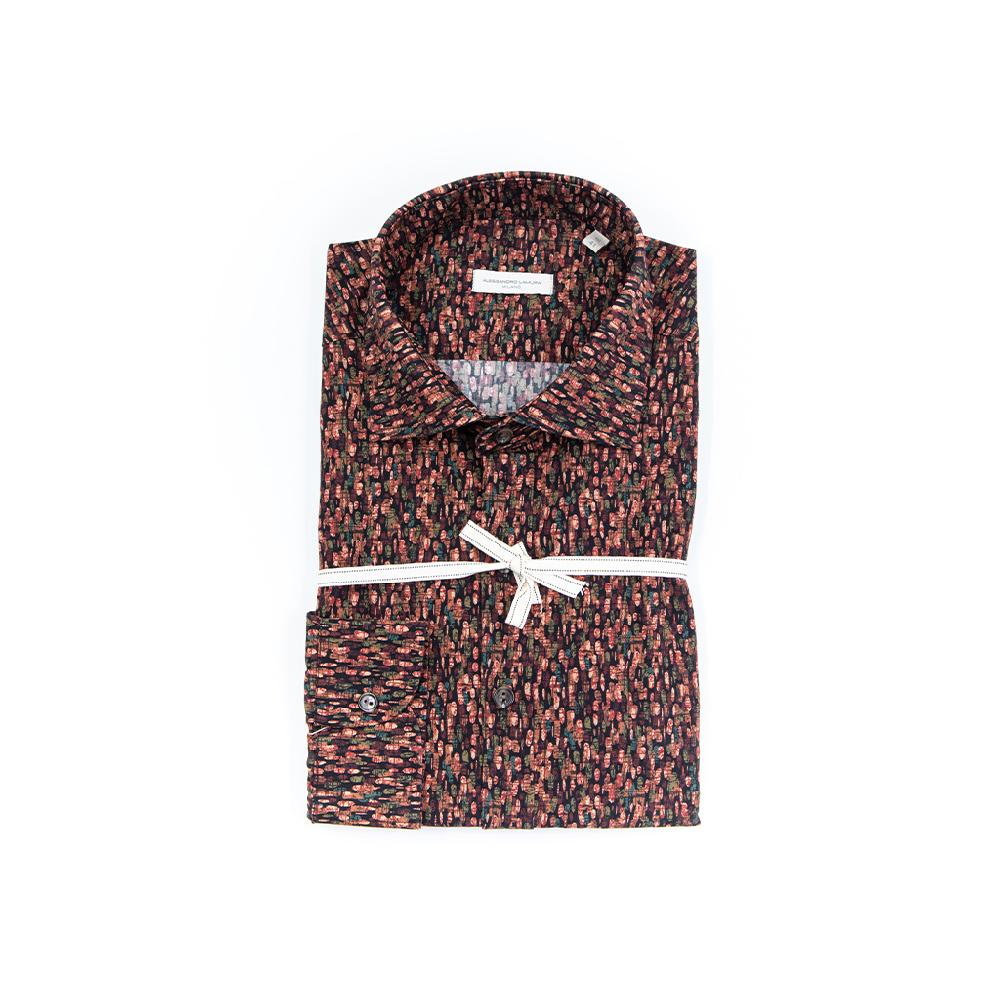 Alessandro Lamura Camicia Di Cotone Digital Print – Collo francese Fino Al -60%