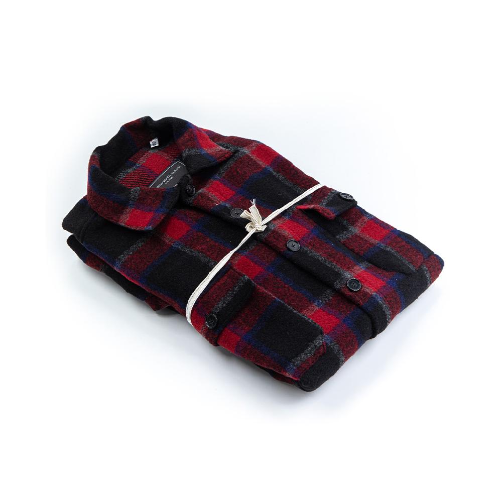 Alessandro Lamura Camicia Overshirt a Quadri – Collo Italiano Flash Sale