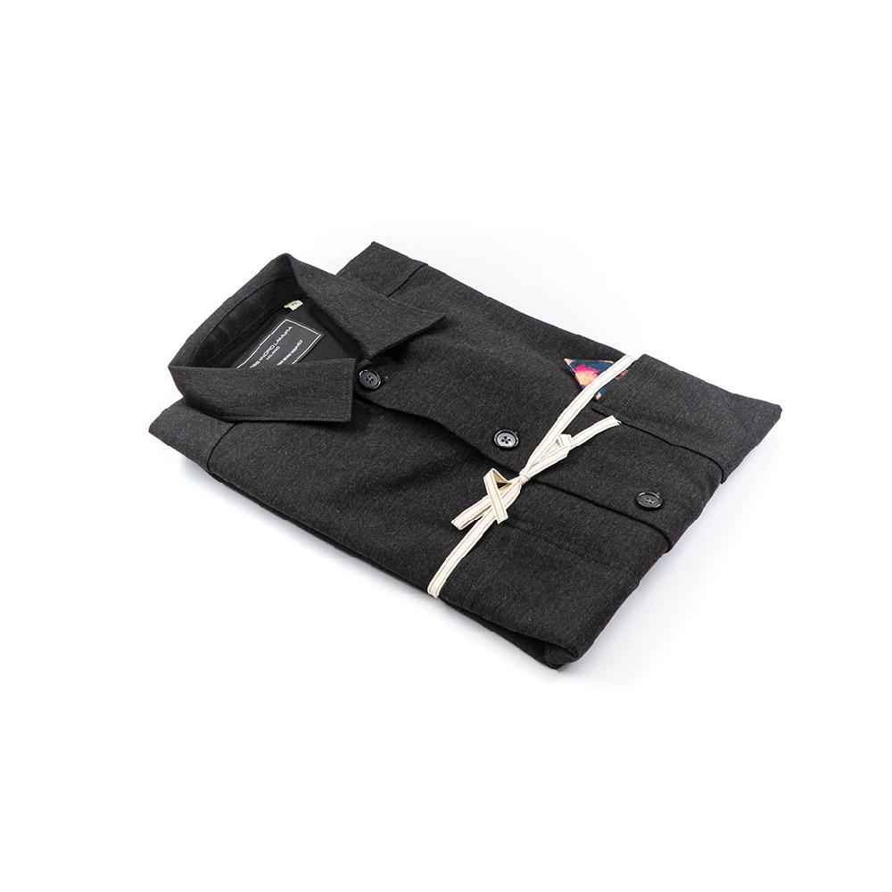 Alessandro Lamura Camicia Overshirt Strech – Collo Italiano Italia
