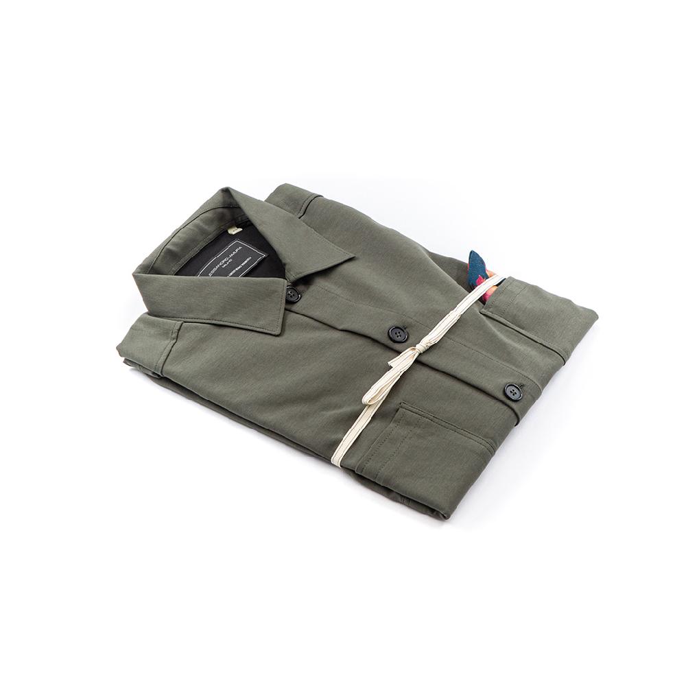 Alessandro Lamura Camicia Overshirt Strech – Collo Italiano 2025