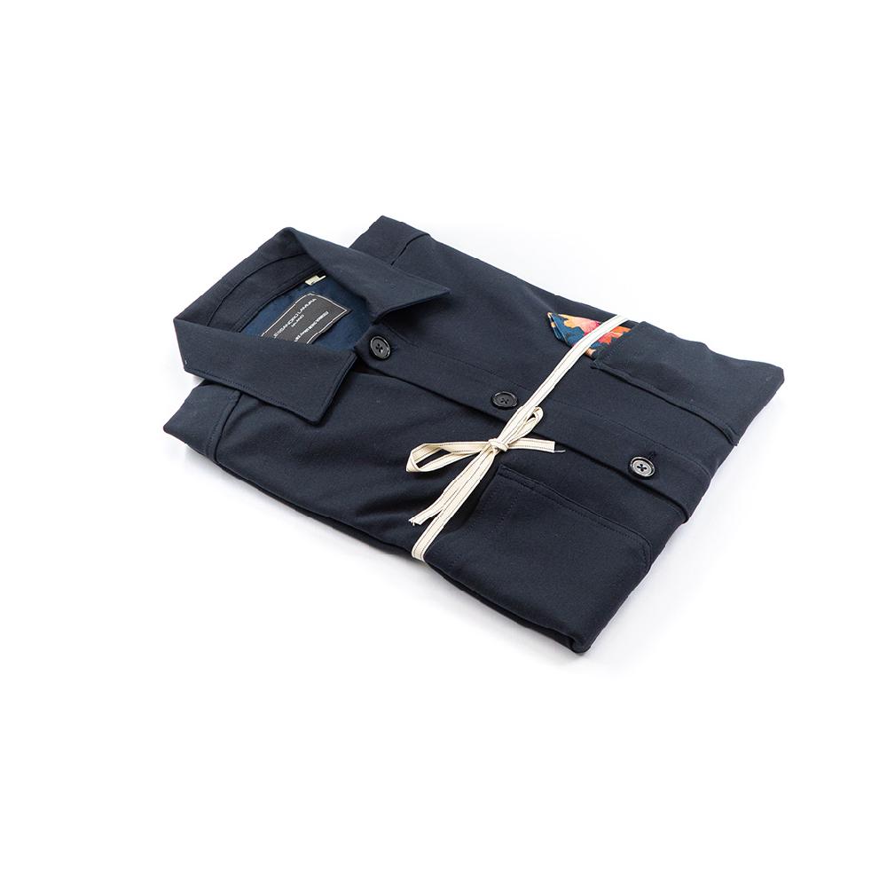 Alessandro Lamura Camicia Overshirt Strech – Collo Italiano Nuovo