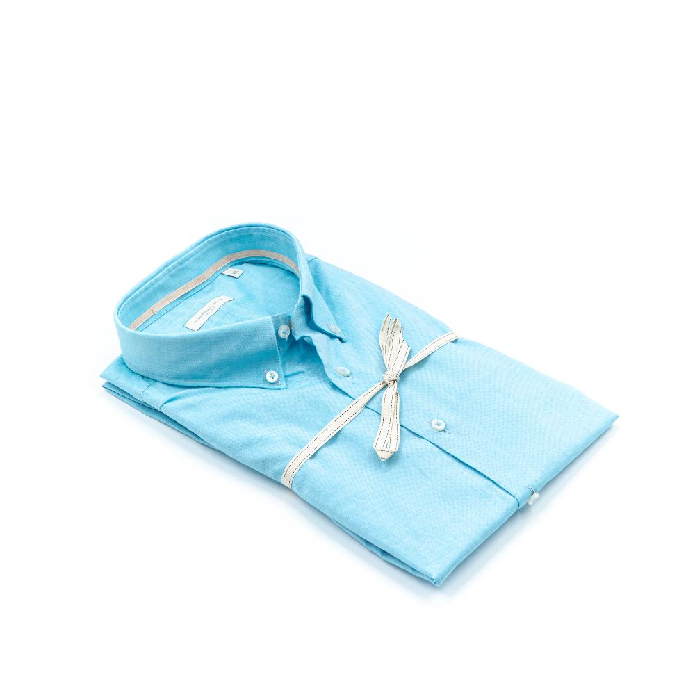 Alessandro Lamura Bag 20 – Camicia Collo Botton Down Celeste – 100%cotone Negozio