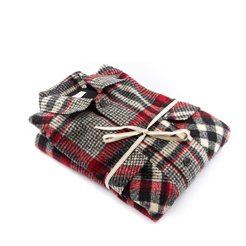 Alessandro Lamura Camicia Overshirt a Quadri – Collo Italiano Moda