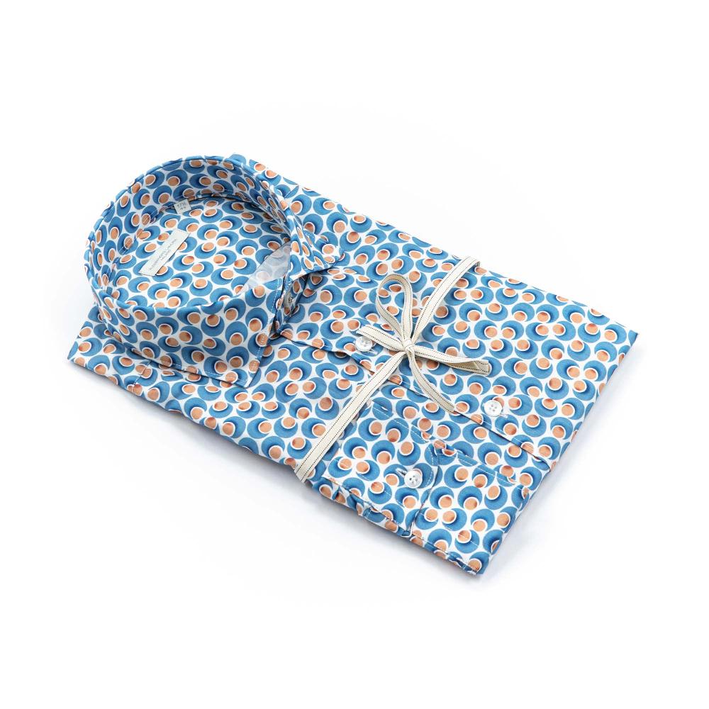Alessandro Lamura Camicia Fantasia Geometrica Multicolor Negozi Online