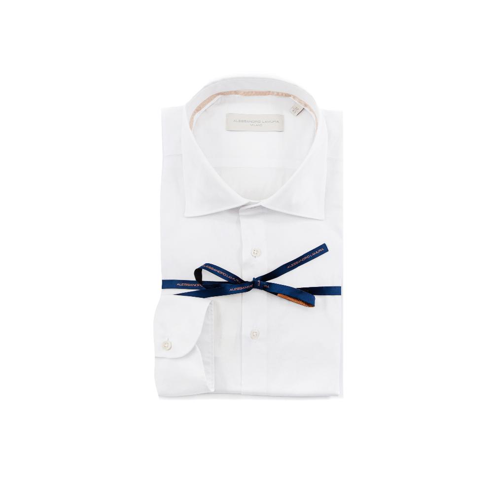 Alessandro Lamura Camicia Tinta Unita bianca Strech – Collo Francese Acquista Ora