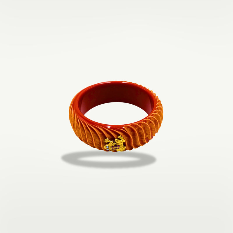 ALMALA BRACCIALE ACETATE FROG | MATTONE CHIARO In Saldo