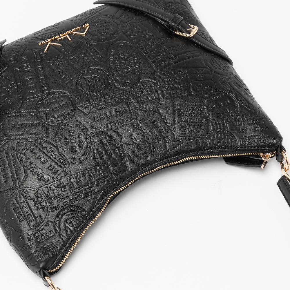 Alv by alviero martini Hobo Medium bag debossed passport ALV by Alviero Martini – ALVB9202 Affare Del Giorno
