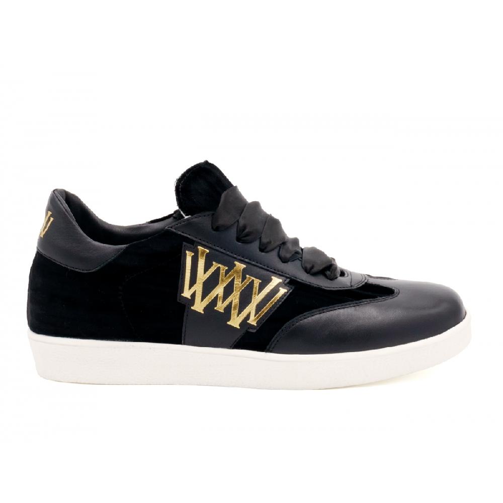 Amalfi by rangoni Sneakers Valetta velluto nero Vendita Calda