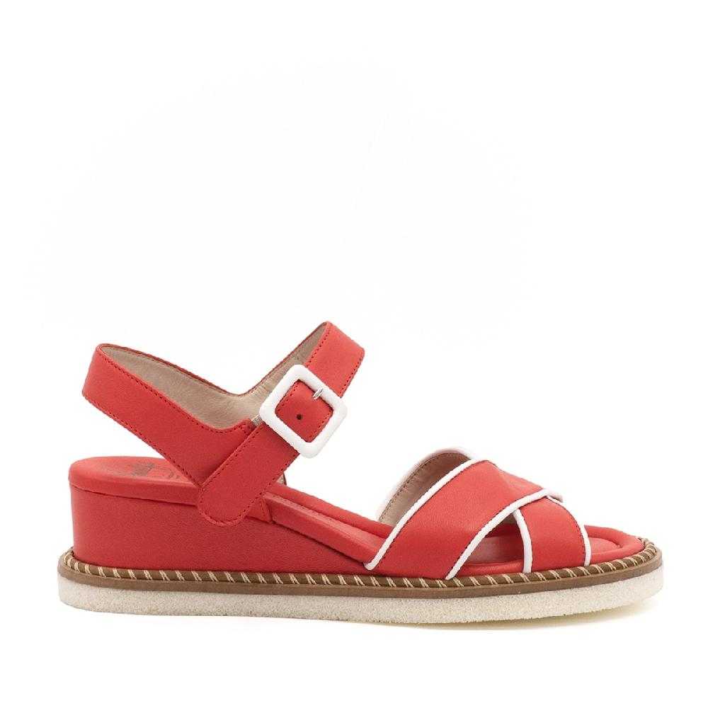 Amalfi by rangoni Sandalo espadrille Montecarlo corallo Offerta