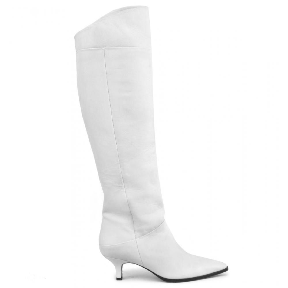 Amalfi by rangoni Stivale cuissard Drupi white Pezzi Unici