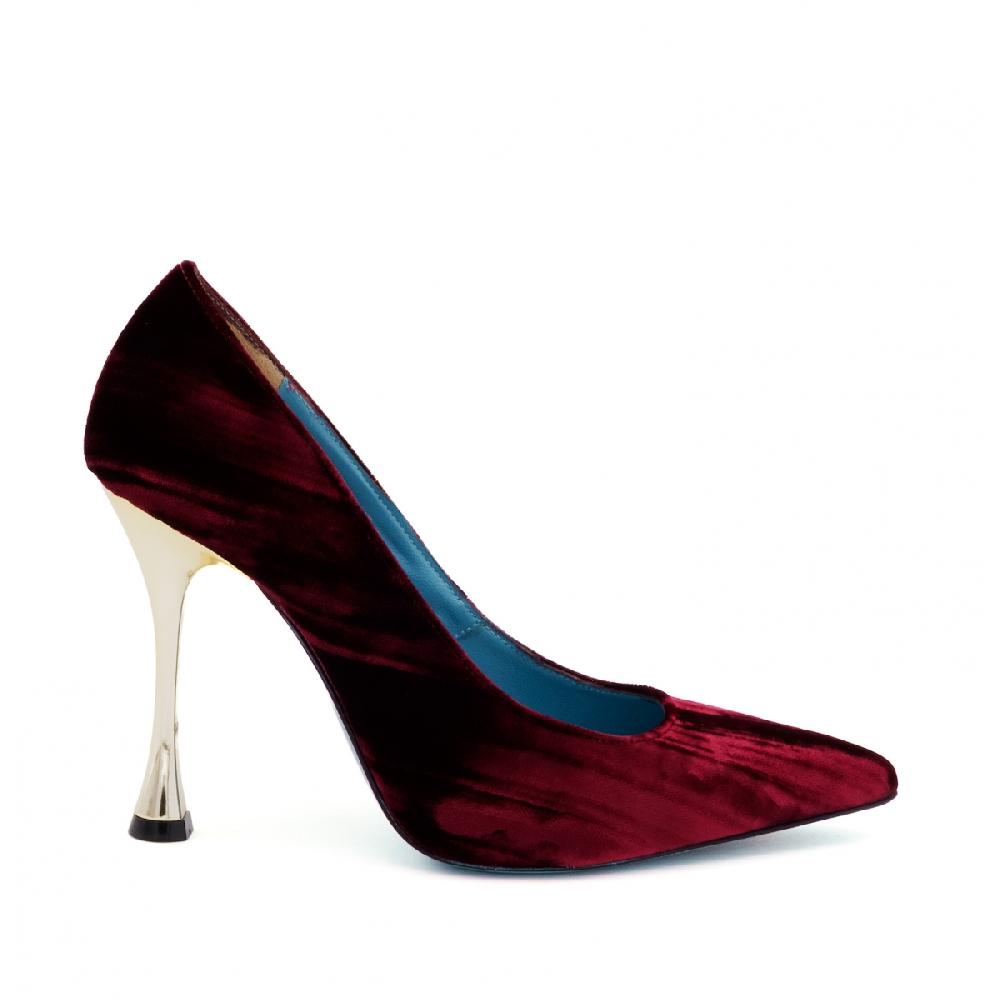 Amalfi by rangoni Décolleté Simply in velluto rosso Qualità Garantita