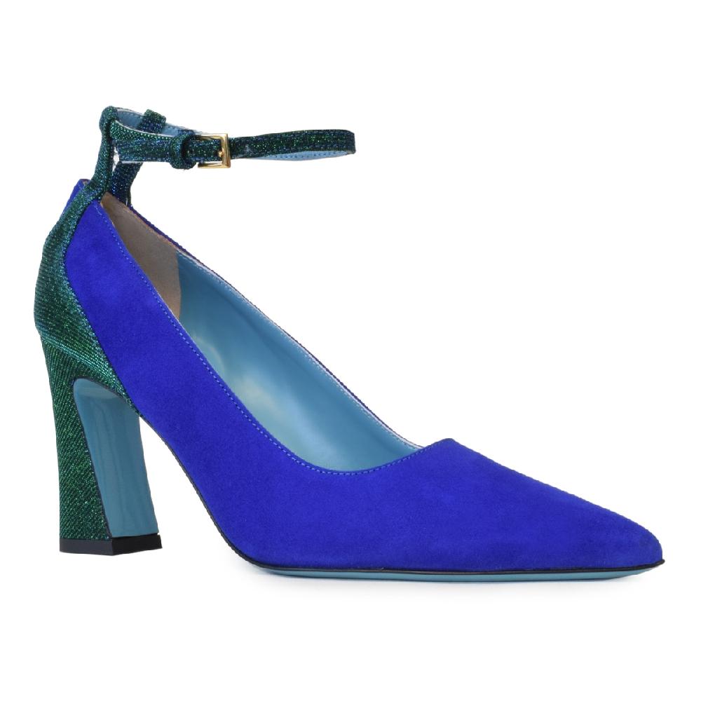 Amalfi by rangoni Décolleté Fosca blu elettrico Nuovo