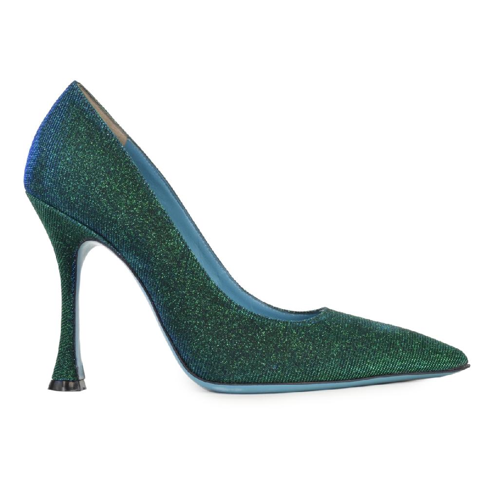 Amalfi by rangoni Décolleté Simply Emerald Glitter Super sconto