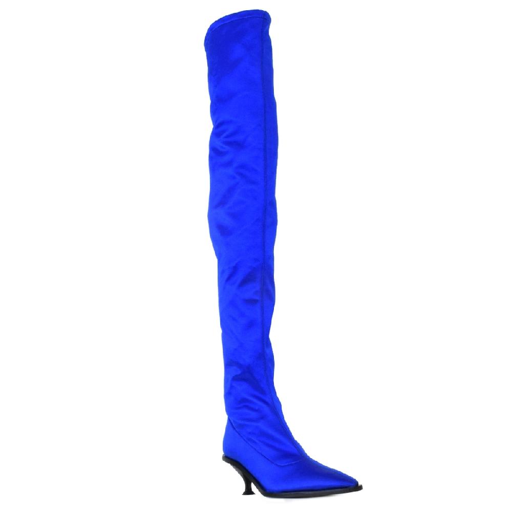 Amalfi by rangoni Stivale cuissard Dolores blu Vendita